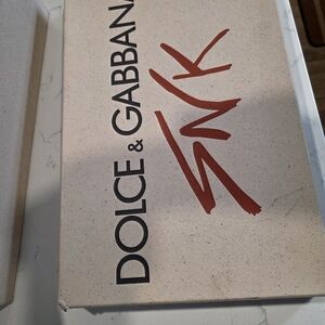 Dolce & Gabbana Beige Box with Red and Black Logo